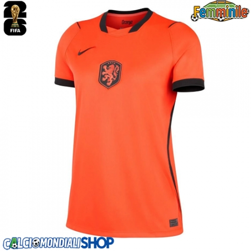 Maglie da calcio Paesi Bassi Prima Maglia Femminile Mondiali 2026  Manica Corta